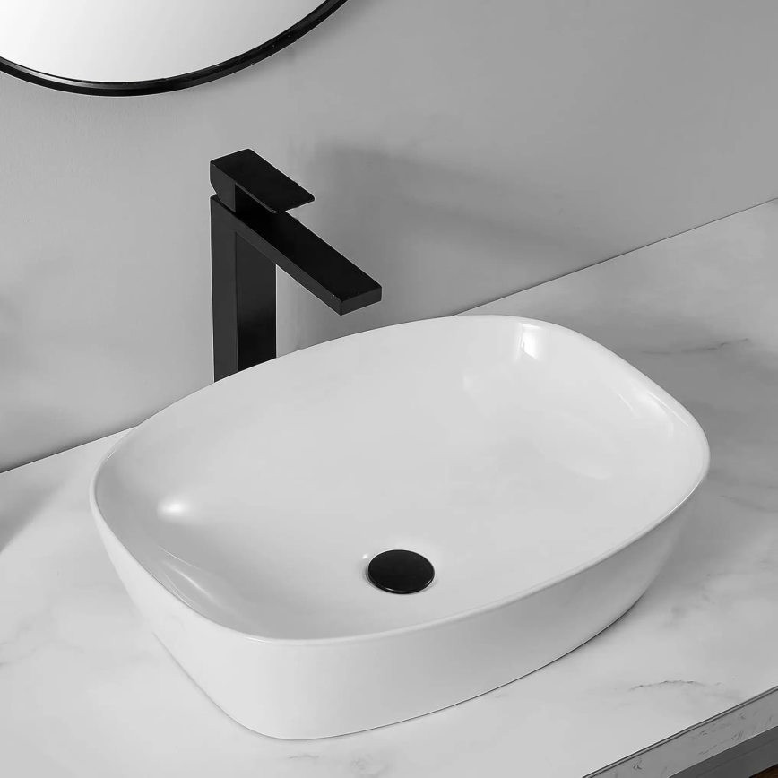 REA-U6616 - Pöytätason pesuallas FREJA 39,5x51 cm keramiikka/valkoinen