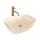 REA-U6689 - Tasoon asennettava pesuallas FREJA 39,5 x 51 cm keramiikka/beige/kivijäljitelmä