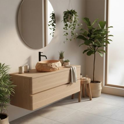 REA-U7348 - MIKA pöytätason pesuallas 38x50 cm oranssi/beige/kivikuosi