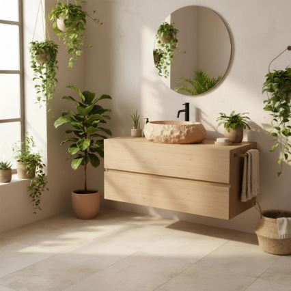 REA-U7348 - MIKA pöytätason pesuallas 38x50 cm oranssi/beige/kivikuosi