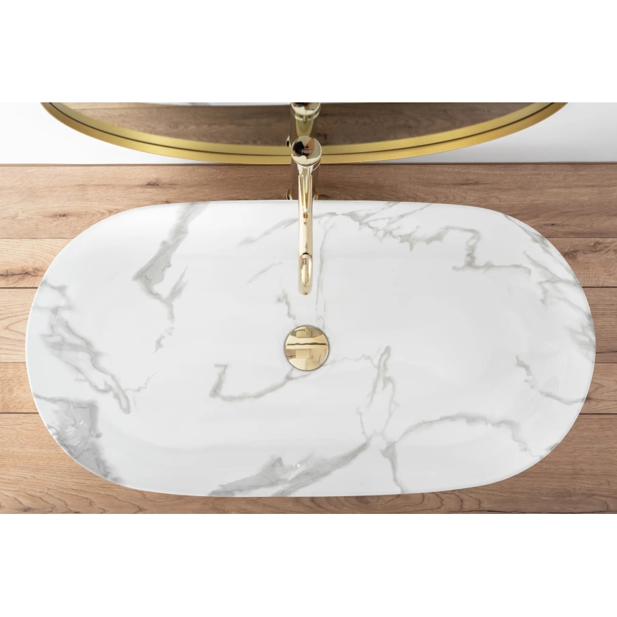 REA-U8403 - CLEO-tasoallas 41x81 cm, keramiikka/marmorin kuvio