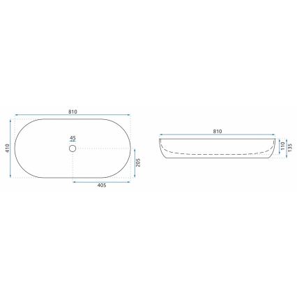 REA-U8403 - CLEO-tasoallas 41x81 cm, keramiikka/marmorin kuvio