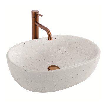 REA-U8480 - Tason päälle asennettava pesuallas AMELIA 34,5x48 cm keramiikka/kivijäljitelmä