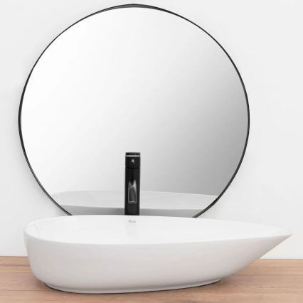 REA-U8537 - GRETA tasolle asennettava pesuallas 40x65,5 cm keramiikka/kiiltävä valkoinen