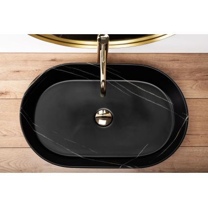 REA-U8565 - Tasoallas NADIA 38,5x61 cm keraaminen/mattamusta