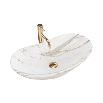 REA-U8598 - Pöytätason pesuallas ROYAL 36x60,5 cm keramiikka/marmorikuosi