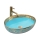 REA-U8709 - Pöytätason pesuallas MARGOT 40x52 cm keramiikka/sininen/kultainen