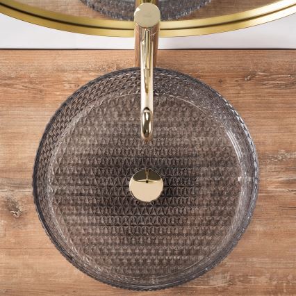 REA-U8880 - Tasoallas CRISTAL Ø 39 cm lasi/savunharmaa