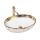 REA-U9650 - Pöytätason pesuallas MARGOT 40x52 cm keraaminen/valkoinen/kultainen