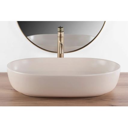 REA-U9655 - Tason päälle asennettava CLEO-pesuallas 41x60,5 cm keramiikka/beige