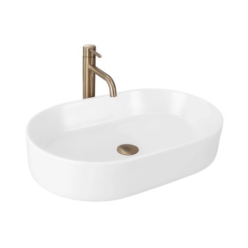 REA-U9657 - Tason päälle asennettava pesuallas NADIA 38,5x61 cm keramiikka/mattavalkoinen
