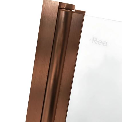 REA-W5696 - Taittuva kylpyammeen suojalasi AGAT 140×80 cm harjattu kupari/kirkas