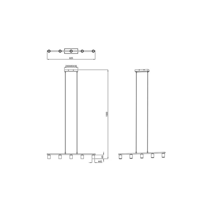 Reality - Kattokruunu johdossa VANNES 5xE27/40W/230V