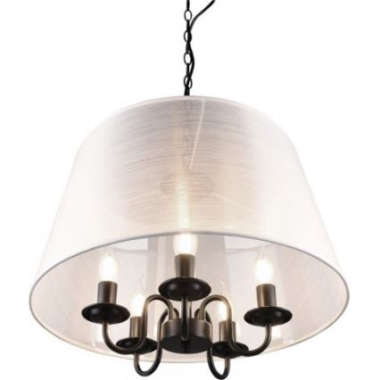 Reality - LED Kattokruunu ketjussa CIMA 5xE14/40W/230V harmaa