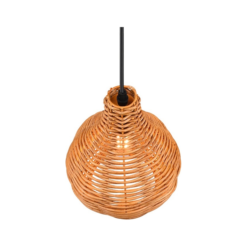 Reality - riippuvalaisin johdolla SPROUT 1xE14/40W/230V ruskea/rottinki