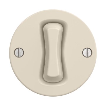 Reblig - kehyksetön retrotyylinen painike, beige