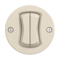 Reblig - Retro kaksiosainen porraskytkin ilman kehystä nro 6+6 beige