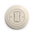 Reblig - Retro kaksoisrappukytkin kehys nro 6+6, beige