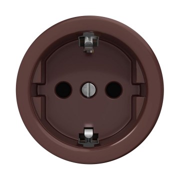 Reblig - Retro kotipistorasia ilman kehystä SCHUKO 230V/16A ruskea