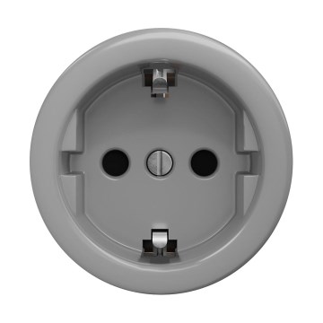 Reblig - Retro kotitalouspistorasia ilman kehystä SCHUKO 230V/16A harmaa