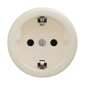 Reblig - Retro pistorasia ilman kehystä SCHUKO 230V/16A beige