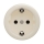 Reblig - Retro pistorasia ilman kehystä SCHUKO 230V/16A beige