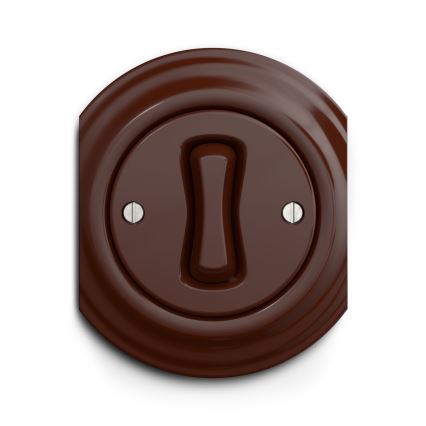 Reblig - Retro-ristikytkin ilman kehystä, nro 7, ruskea