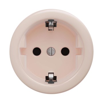 Reblig - Retro-seinäpistorasia ilman kehystä SCHUKO 230V/16A, antiikkiroosa