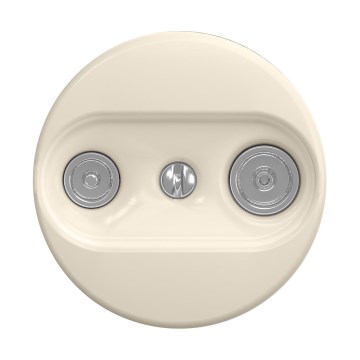 Reblig - Retro TV+R-päätepistorasia ilman kehystä, beige