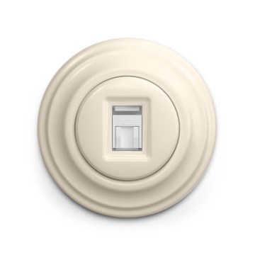 Reblig - Retro-tyylinen datapistorasia kehyksellä, beige