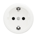 Reblig - Retro-tyylinen kehyksetön kotipistorasia SCHUKO 230V/16A, lumivalkoinen