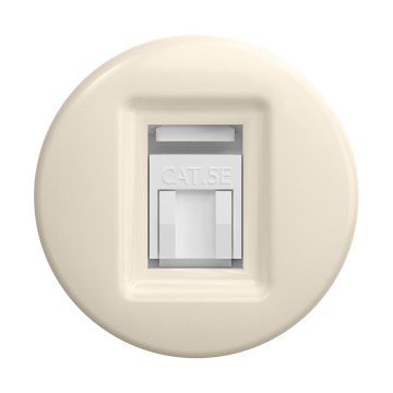 Reblig - retrotyylinen kehyksetön datapistorasia, beige