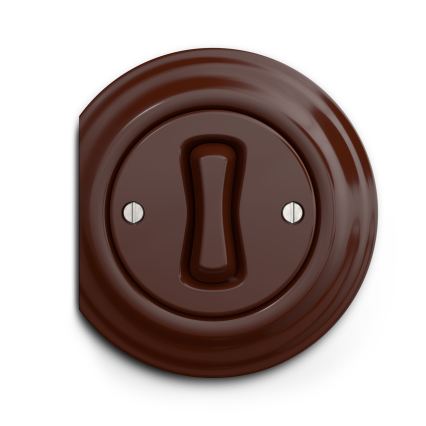 Reblig - Retrotyylinen kehyksetön painike ruskea