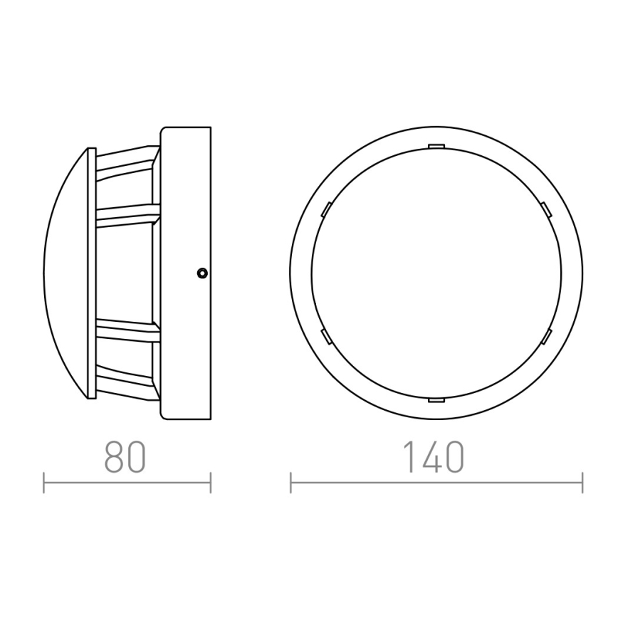 RED - Design Rendl - R11963 - LED-ulkolamppu FAROS LED/3W/230V IP54