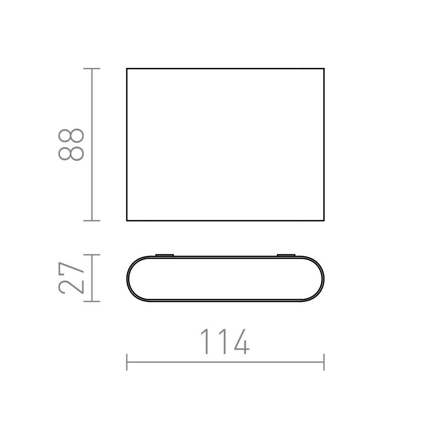 RED-Design Rendl-R12012- LED-ulkoseinävalo CHOIX 2xLED/3W/230V IP54