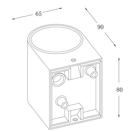 RED - Design Rendl -R12027- LED-ulkoseinävalo ZACK LED/3W/230V IP54