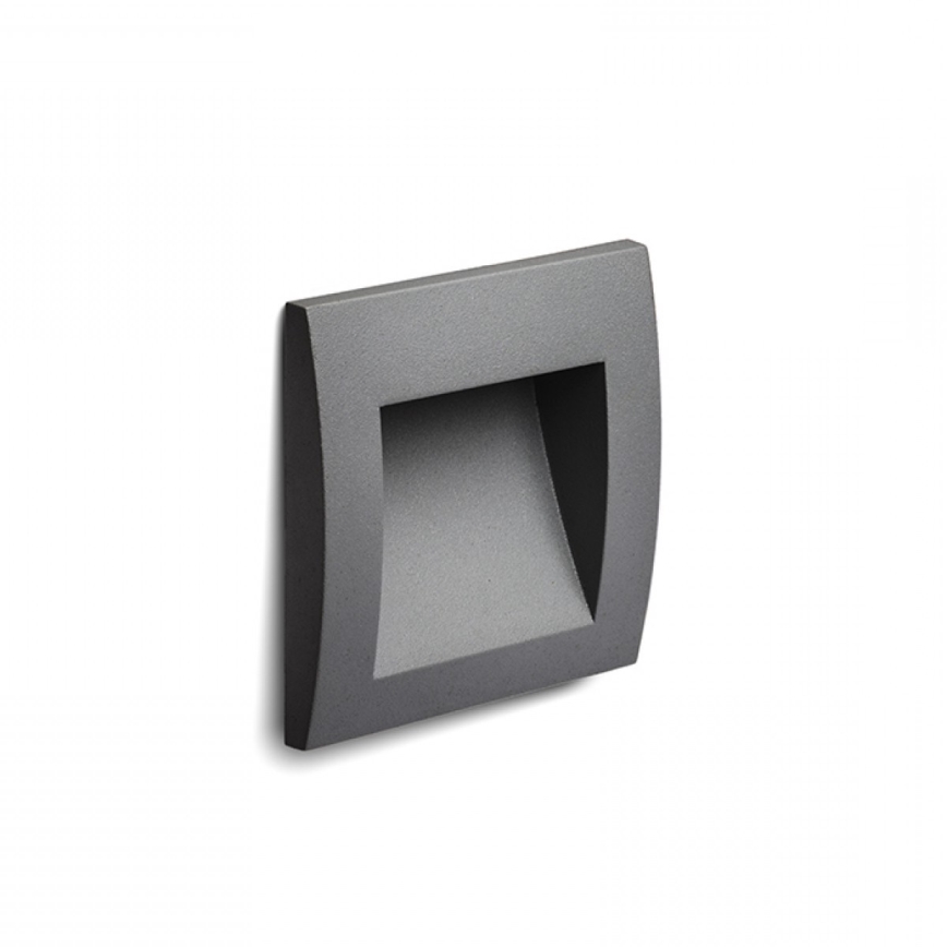 RED - Design Rendl - R12534 - LED Sisäänrakennettu ulkovalo GORDIQ LED/1,5W/230V IP65