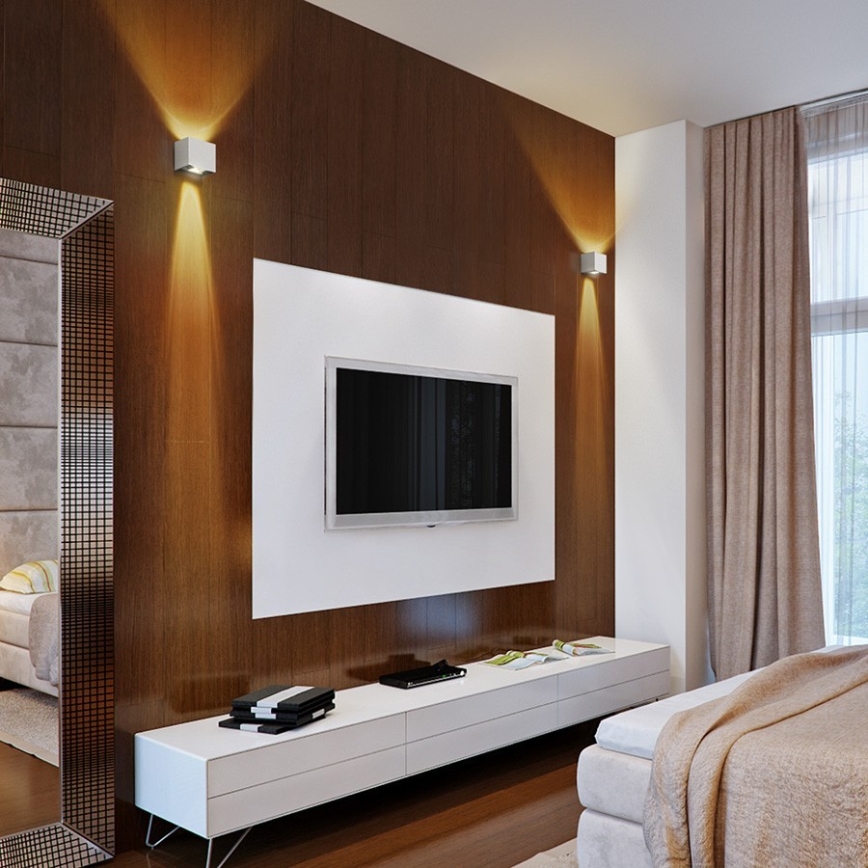 RED - Design Rendl - R12556 - LED-ulkoseinävalo CARRE 2xLED/3W/230V IP54