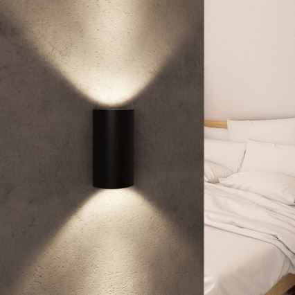 RED - Design Rendl - R12593 - LED-seinävalo DAFFY LED/6W/230V musta