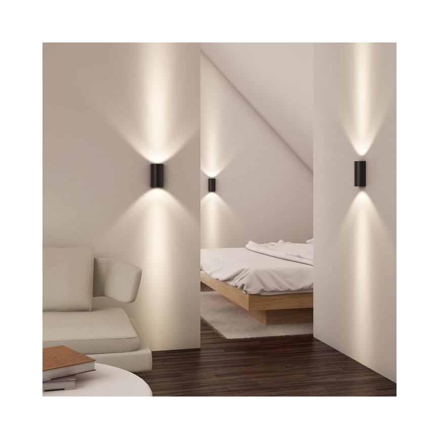 RED - Design Rendl - R12593 - LED-seinävalo DAFFY LED/6W/230V musta