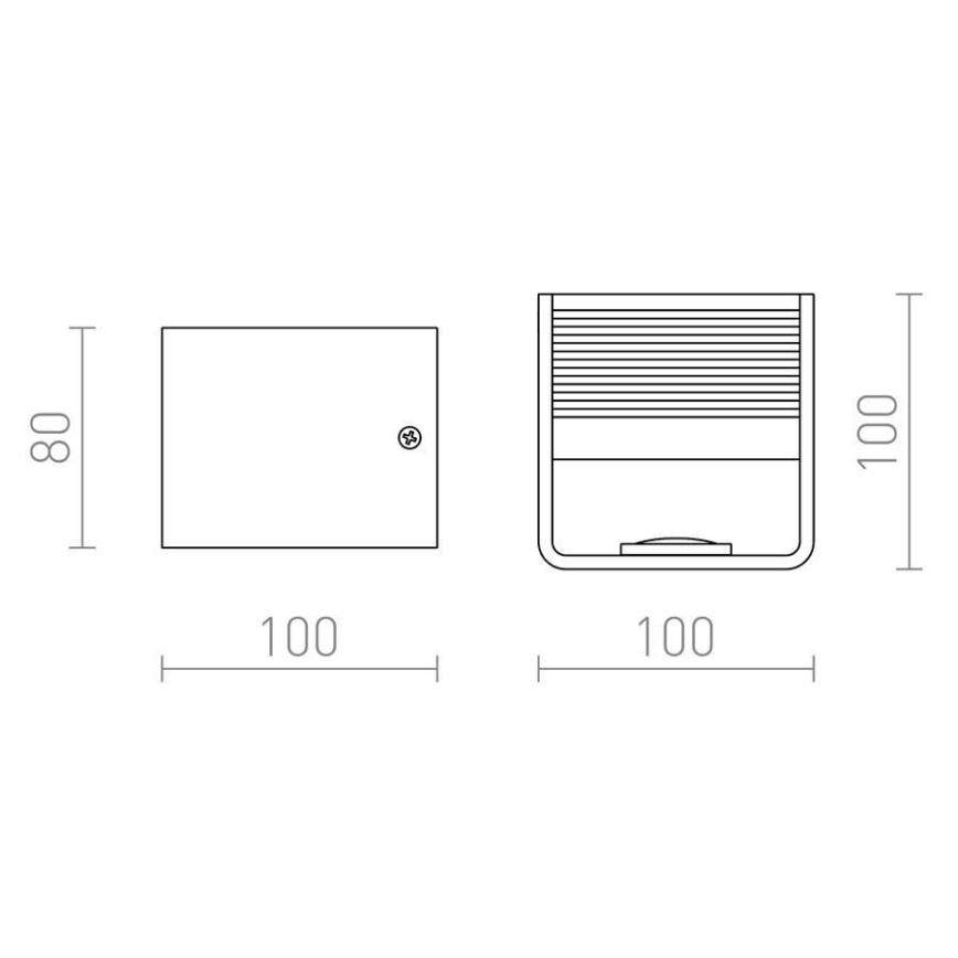RED - Design Rendl - R12598 - LED-seinävalo ONYX LED/5W/230V valkoinen