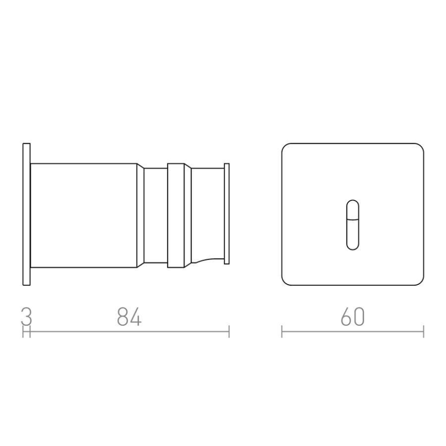 RED - Design Rendl - R12612 - LED Sisäänrakennettu suuntavalo IRIA LED/1W/230V