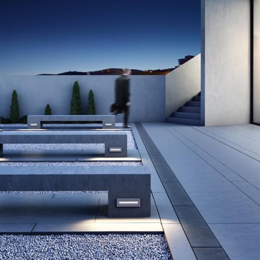 RED - Design Rendl-R12627- LED Sisäänrakennettu ulkovalo RASQ 8,5W/230V IP65