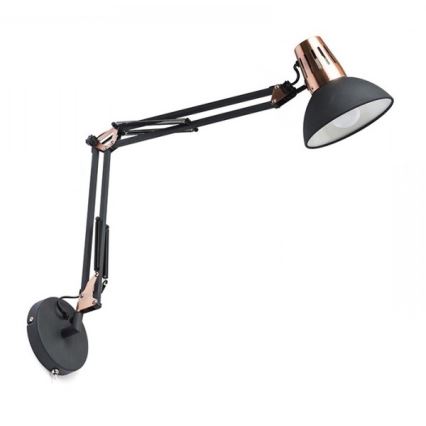 RED - Design Rendl - R12651 - Seinälamppu ANTE 1xE27/28W/230V musta