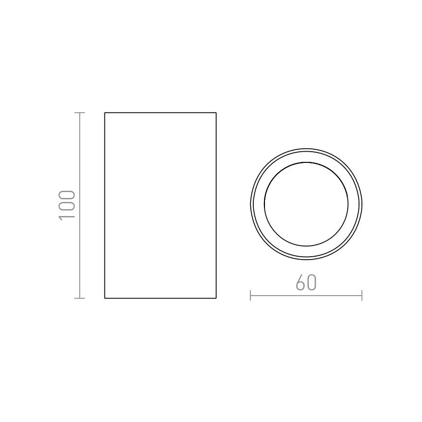 RED - Design Rendl - R12667 - Kohdevalo GAYA 1xGU10/35W/230V valkoinen