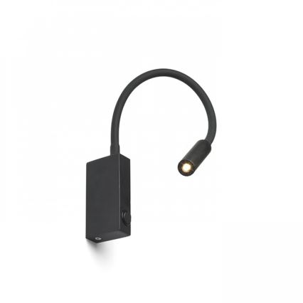 RED - Design Rendl - R12945 - LED Joustava pöytävalaisin EKE LED/3W/230V musta