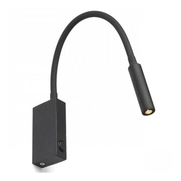 RED - Design Rendl - R12945 - LED Joustava pöytävalaisin EKE LED/3W/230V musta