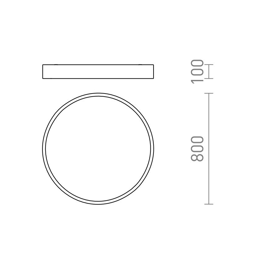 RED - Design Rendl - R13334 - LED-kattovalo MEZZO LED/100W/230V valkoinen