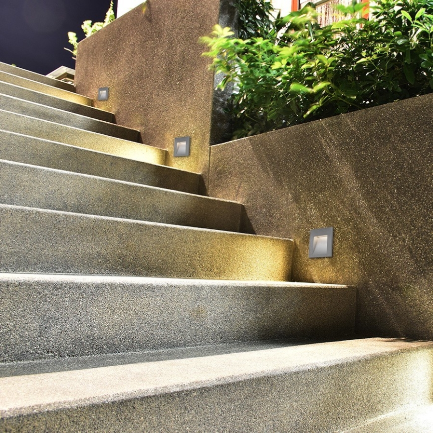 RED - Design Rendl - R12013 - LED Sisäänrakennettu ulkovalo TESS LED/3W/230V IP54 valkoinen