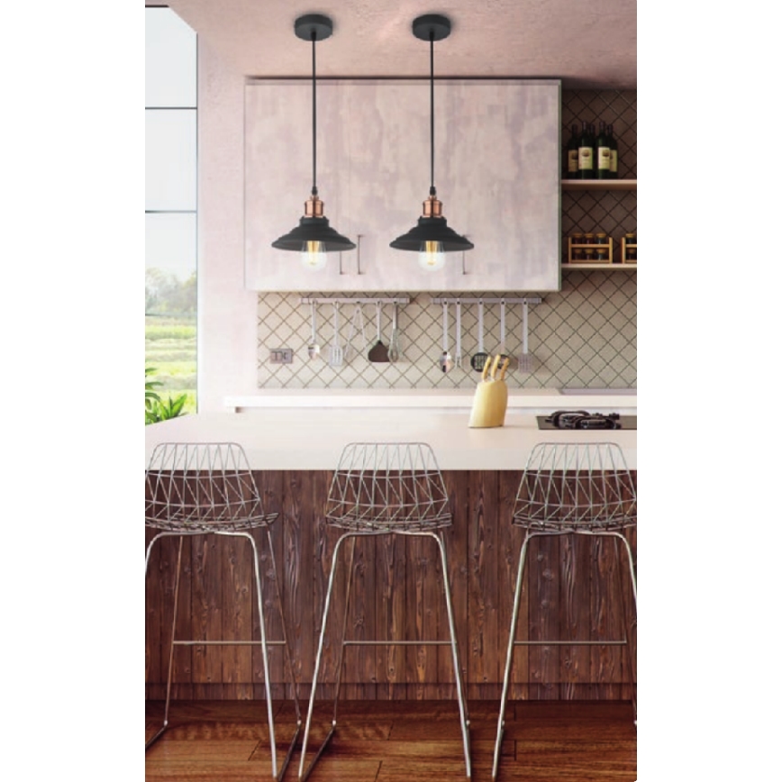 Redo 01-1292 - Kattokruunu narulla SPINNER 1xE27/42W/230V